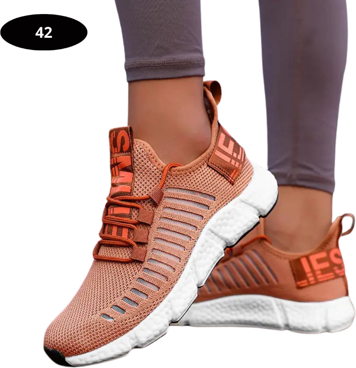 Nivard Tennisschoenen - Heren - Dames - Tenniskleding - Indoor - Outdoor - Khaki - Maat 42