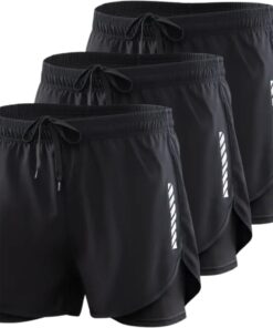 Bovista Tennisbroek Heren - Tennisshort - Tenniskleding - Padelbroek - Padel - Gym - Short - 3 Pcs - Zwart - S