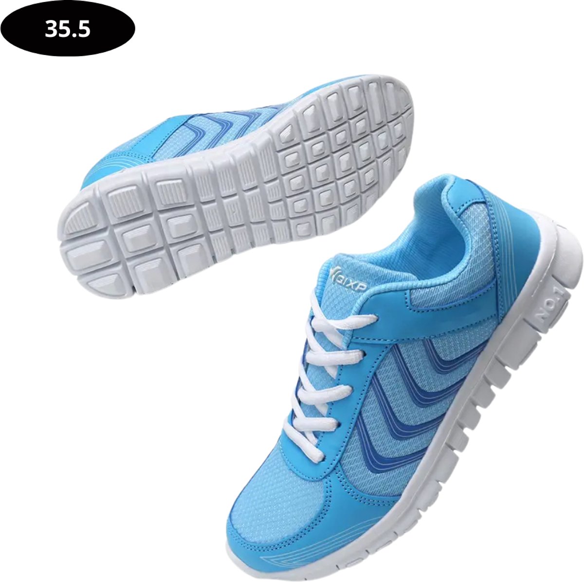 Bovista Tennisschoenen - Heren - Dames - Tenniskleding - Indoor - Outdoor - Hemelsblauw - Maat 35.5