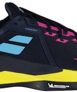 Babolat Propulse Fury 3 Clay - Tennisschoenen - Donkerblauw Roze - 12.5
