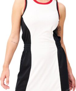 Robey Tennis Grand Slam Dress Dames - Wit / Zwart | Maat: L