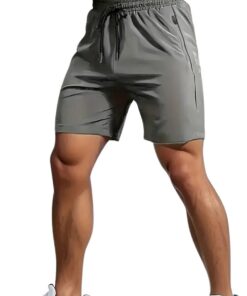 Bovista Tennisbroek Heren - Tennisshort - Tenniskleding - Padelbroek - Padel - Gym - Short - Grijs - Maat M