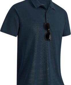 SnelShoppen - Poloshirt Heren Golfshirt UPF50+ Zonnebescherming Korte Mouwen Sneldrogend Sportshirt Outdoor Effe Zomer T-shirt voor Golf en Tennis
